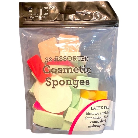 FREE W PURCHASE! NWT 32 Assorted Cosmetic Sponges & Beauty Blenders - Picture 1 of 4
